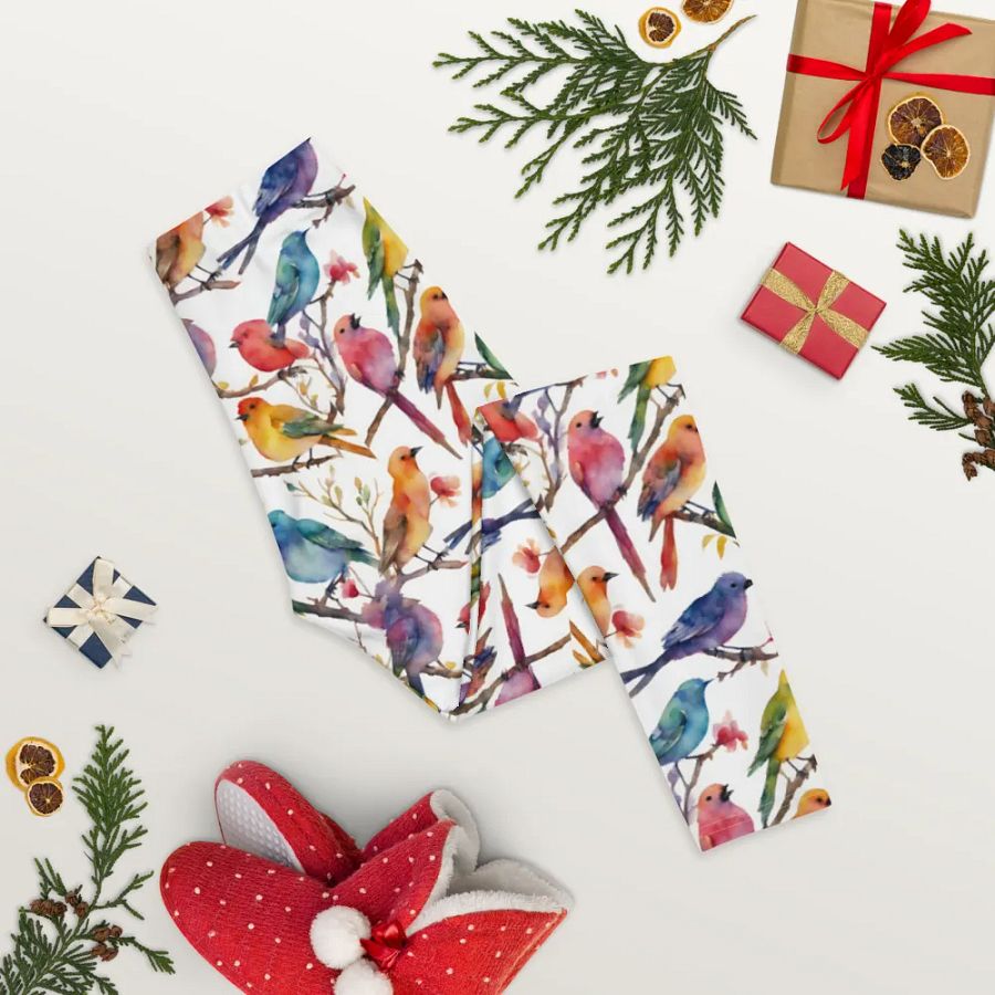 Multi Coloured Birds Leggings product image (8)