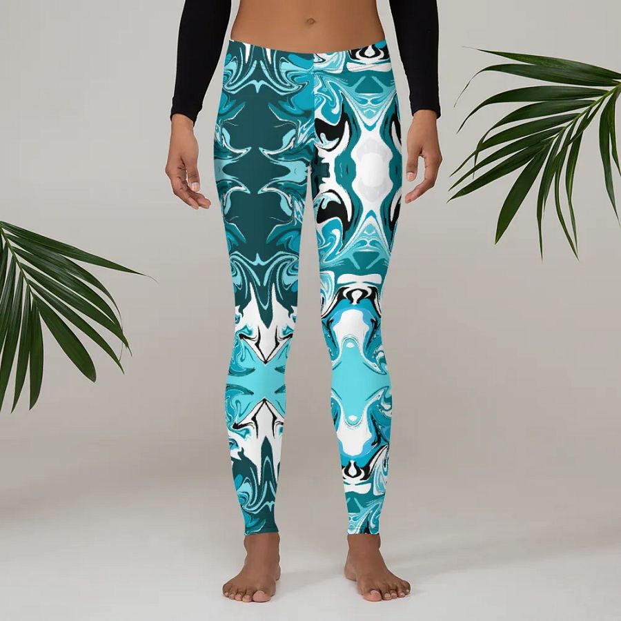 Blue Swirl Leggings product image (5)