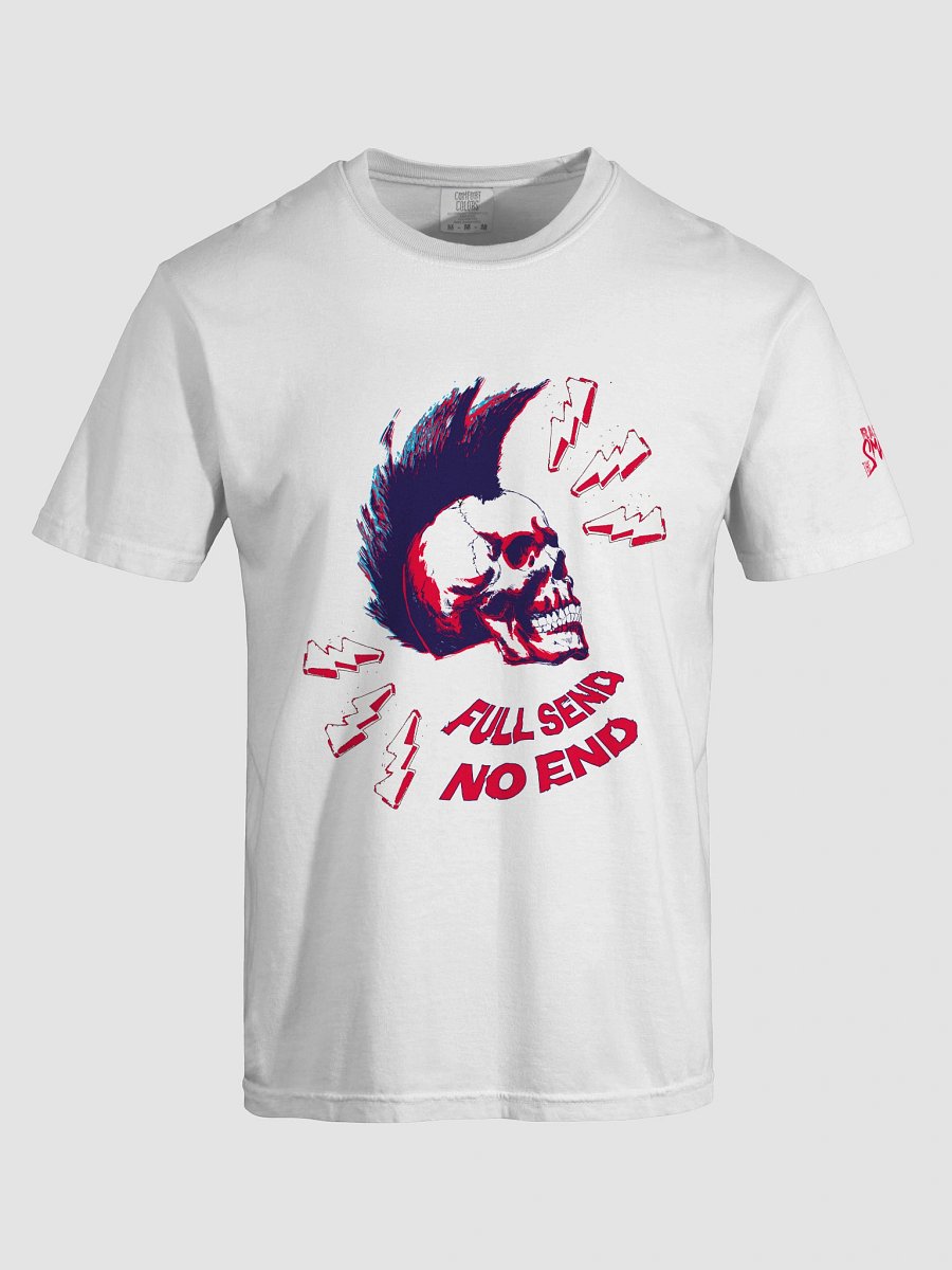 FULL SEND - NO END White Tee Vs. 2 product image (5)