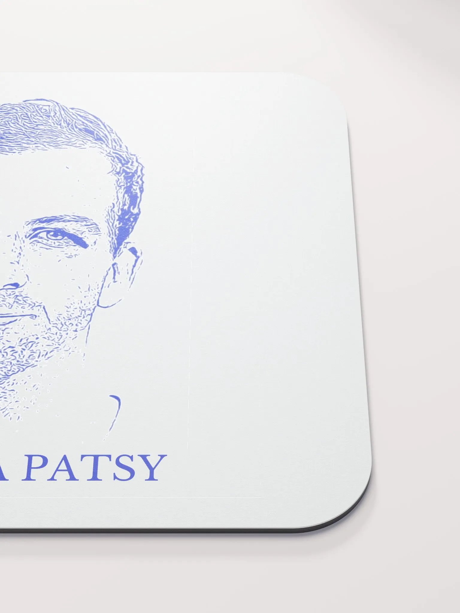 I'm Just a Patsy Mouse Pad (Blue/White) product image (5)