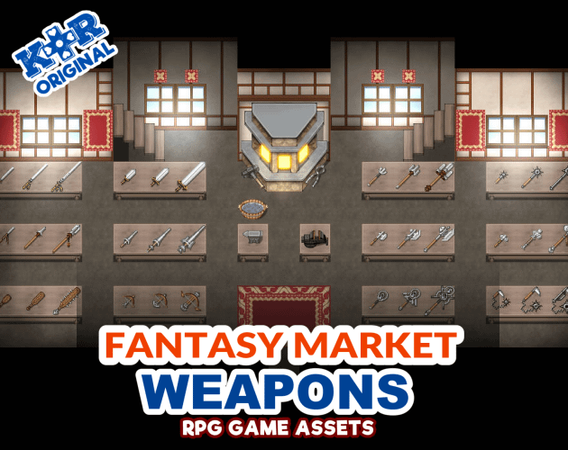 KR Fantasy Market ~ Weapons Tileset for RPGs product image (1)