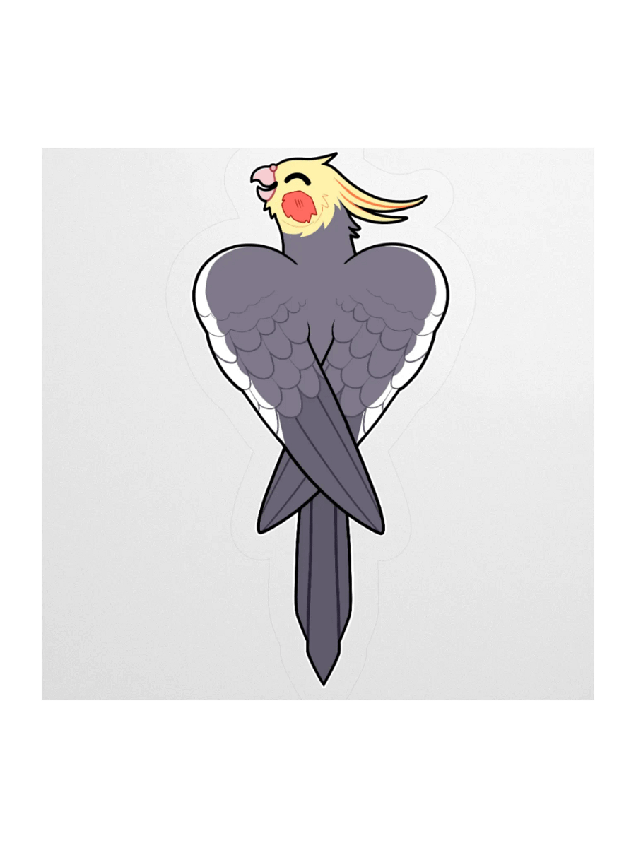 PRETTY BIRD STICKER (Grey) product image (11)