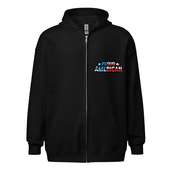Zip Hoodie: Proud American product image (1)