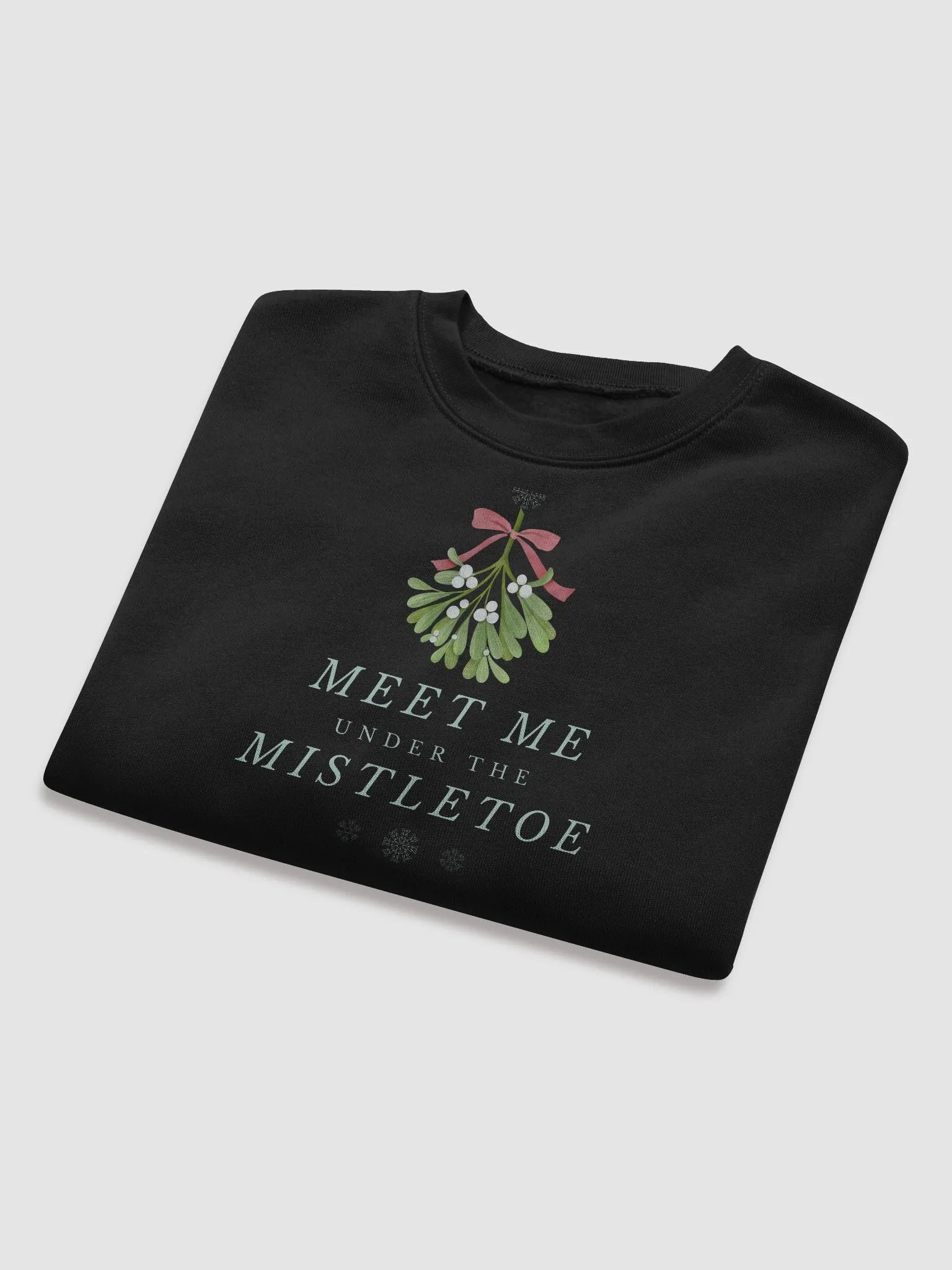 Mistletoe Christmas Magic Crop Sweatshirt 🎄 product image (8)