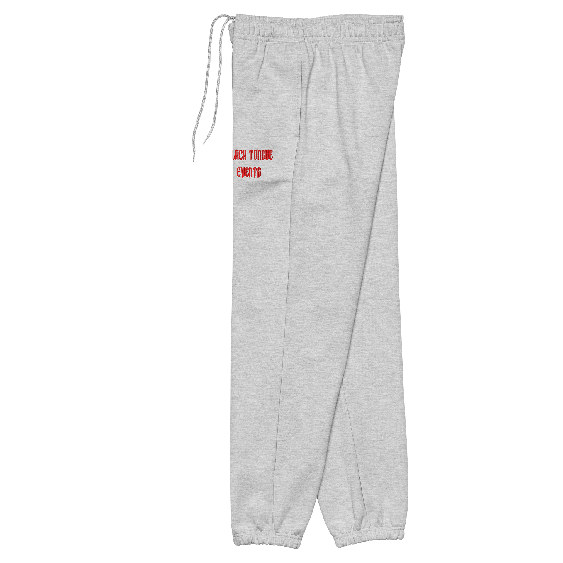 Black Tongue Events Red Text Heavyweight Sweatpants product image (15)