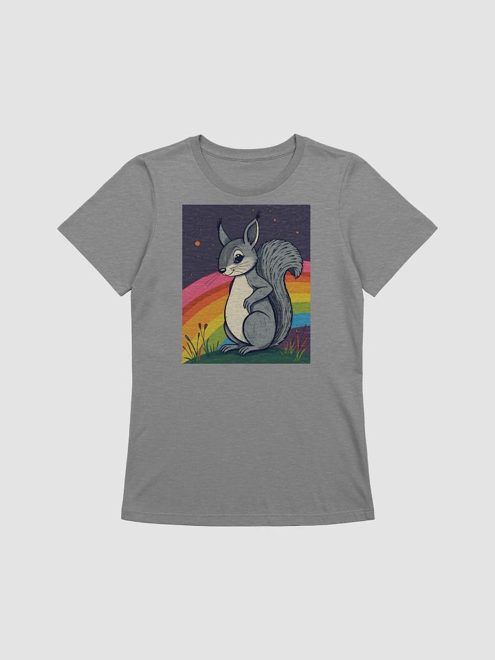 Whimsical Rainbow Squirrel Relaxed-fit Tee product image (1)
