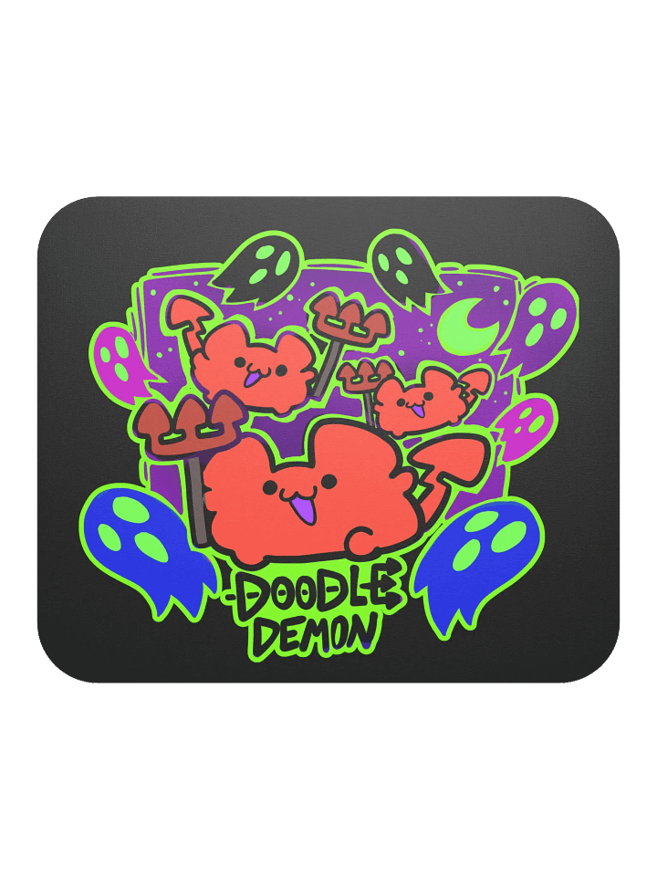 Doodle Demon Mouse Pad product image (2)