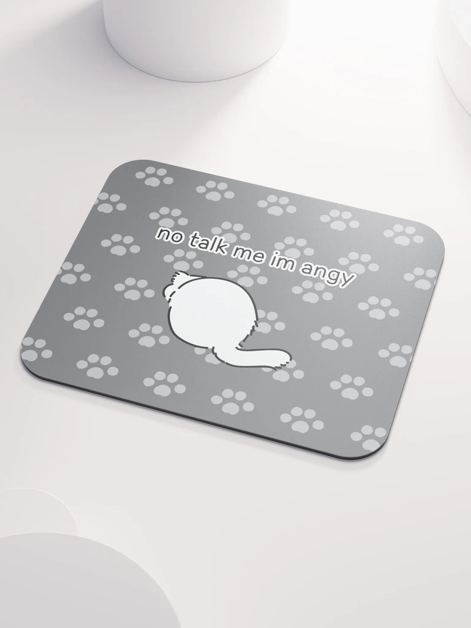 No Talk Manul Angy - Mousepad product image (3)