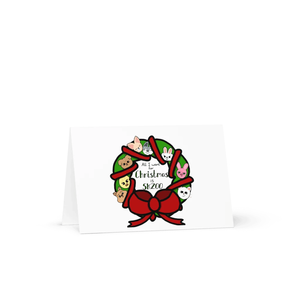 Skzoo Christmas Wreath Card product image (1)