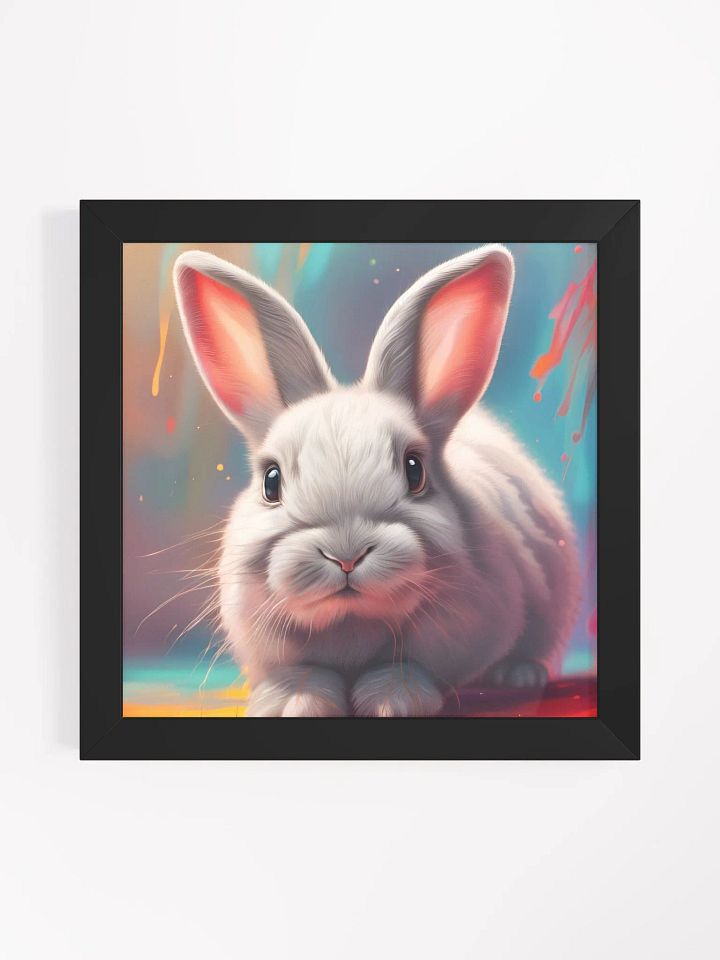 Framed Cute Bunny Poster product image (1)