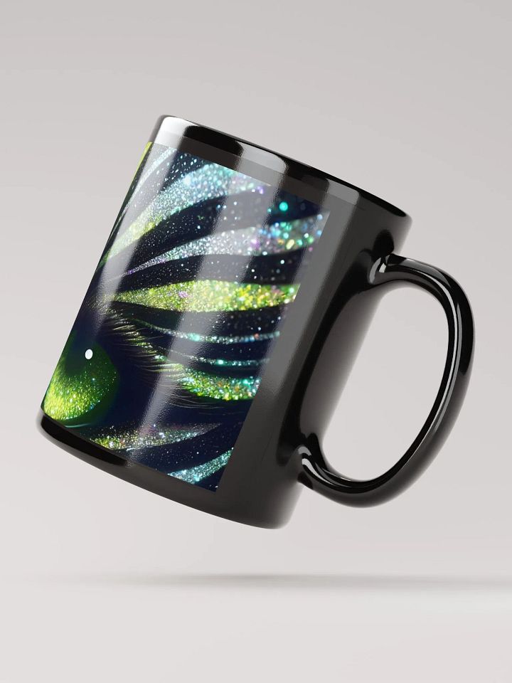 Glimmering Green-Eyed Cat Mug product image (4)