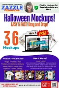 Print on Demand Trends | 36 x Halloween Product Mockup Templates for Zazzle Cover Images product image (1)