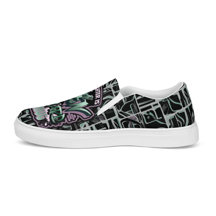 Queen of the Awkward Hug #Autism All Over Print Slip on Shoes product image (7)