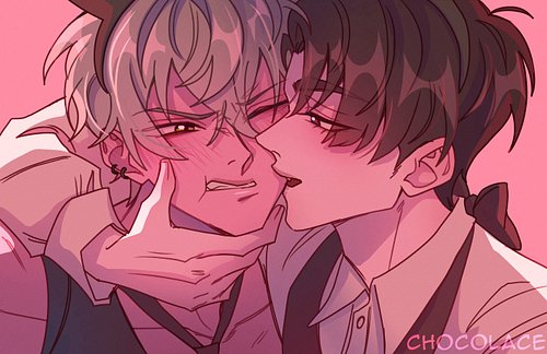 Ivan and Till in their bunny cafe outfits! 
#alienstage #ivantill #alnstfanart