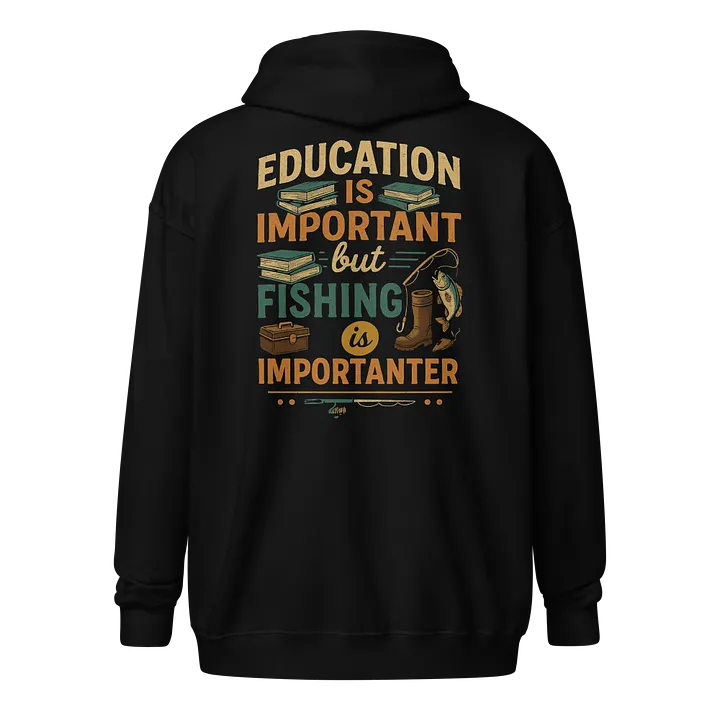 Fishing Over Facts - 'Importanter' Zip-Up Hoodie for Anglers product image (1)