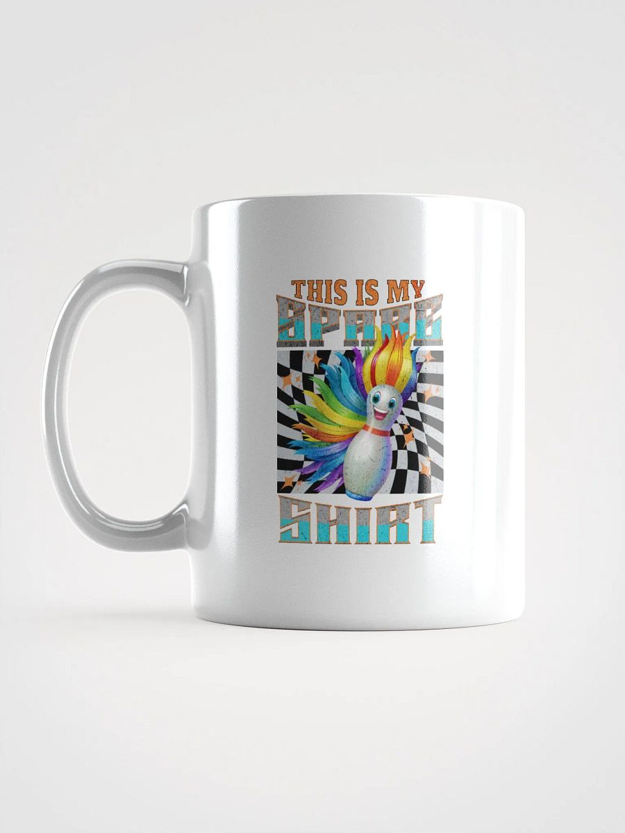This Is My Spare Shirt Bowling Rainbow Flames Mug product image (1)