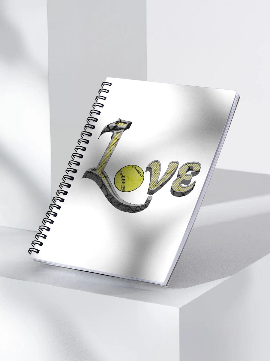 Love Softball Spiral Notebook product image (2)