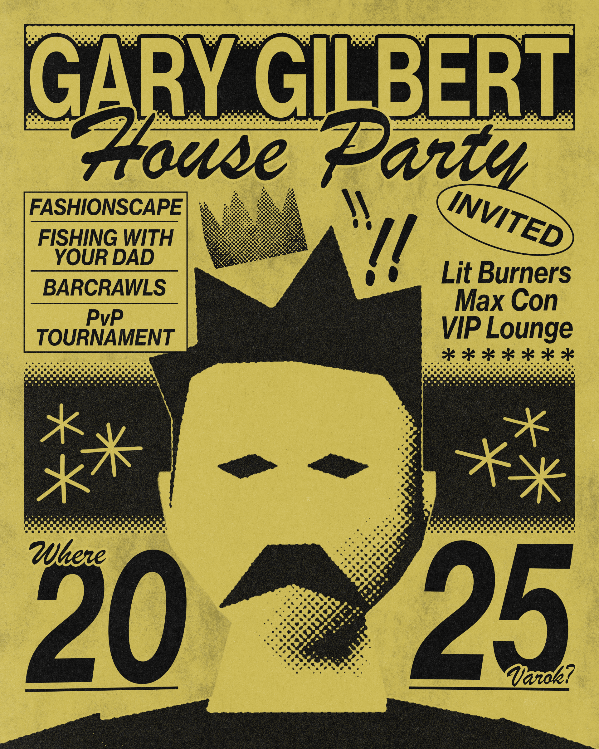 Gary's 2025 POH Party Poster - LIMITED EDITION product image (1)