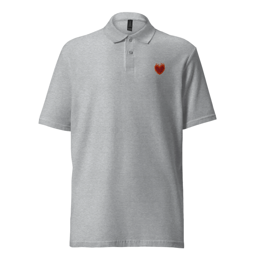 SnugglesCat Flaming Heart Logo | Embroidered Polo product image (2)