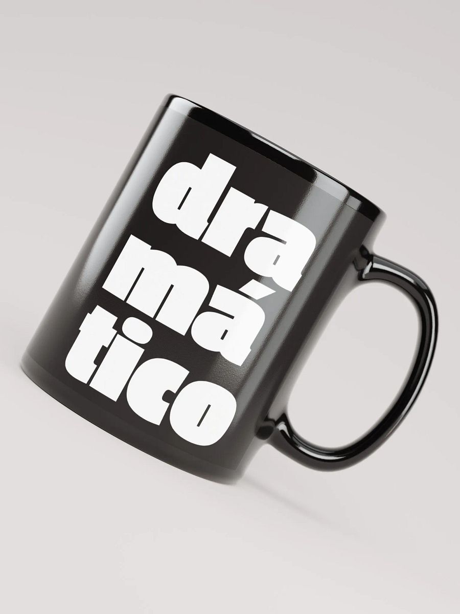 dramático Glossy Black Mug product image (4)