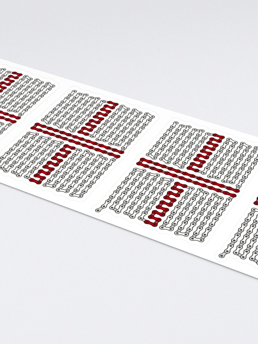 England Bike Chain Flag Sticker 6 Pack product image (4)
