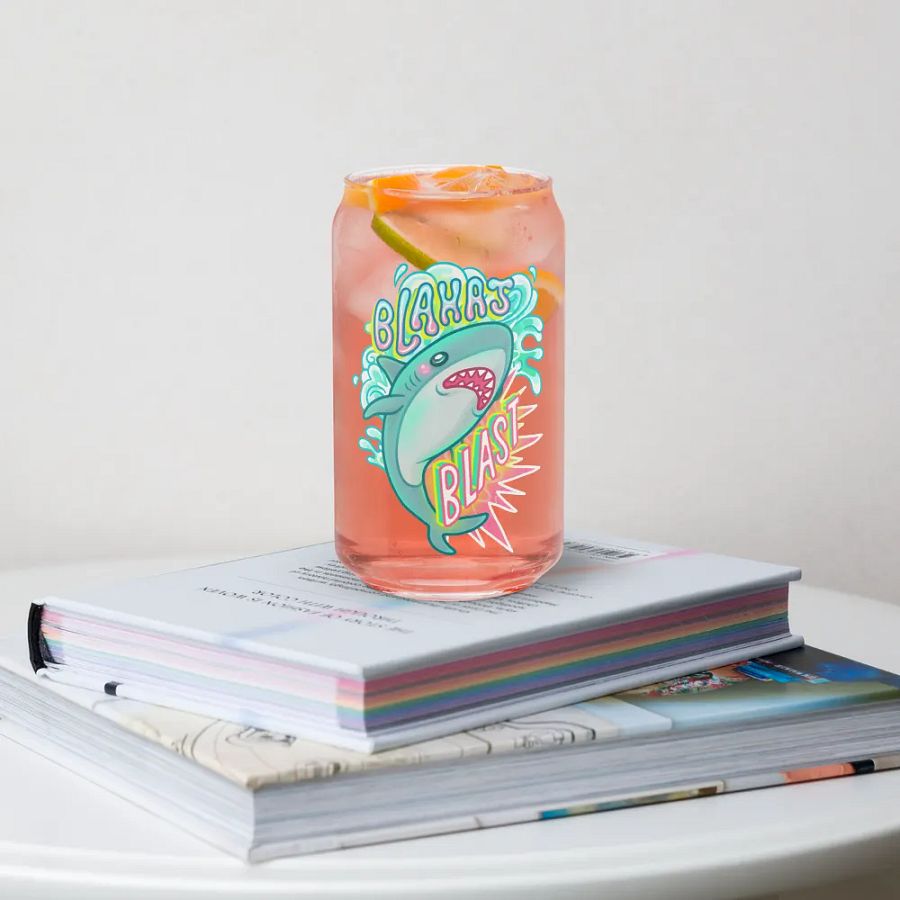 Blahaj Blast Can-Shaped Glass product image (34)