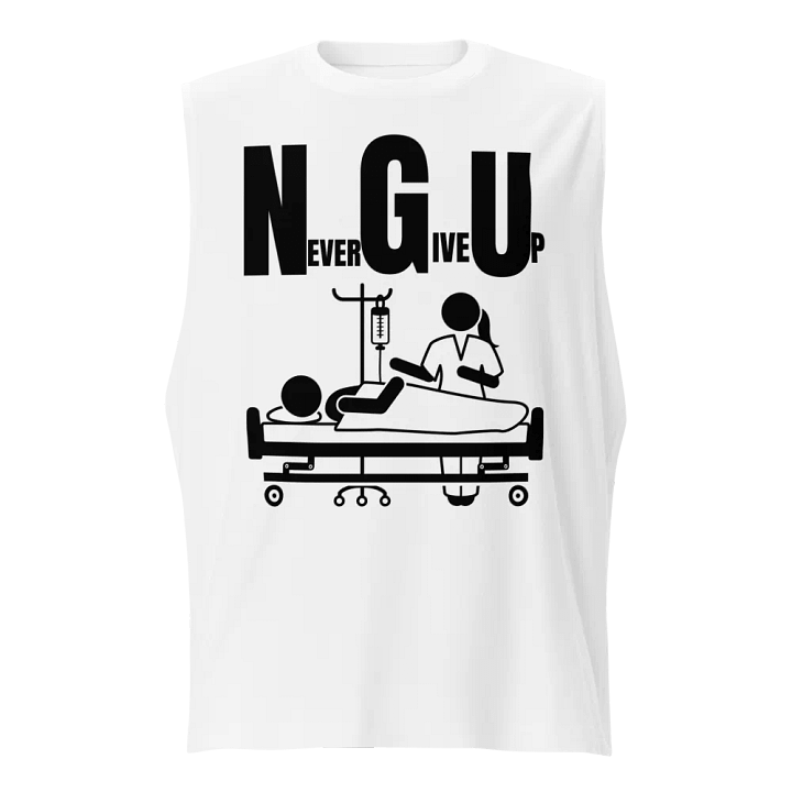 Never give up Supersoft Muscle Tank product image (1)