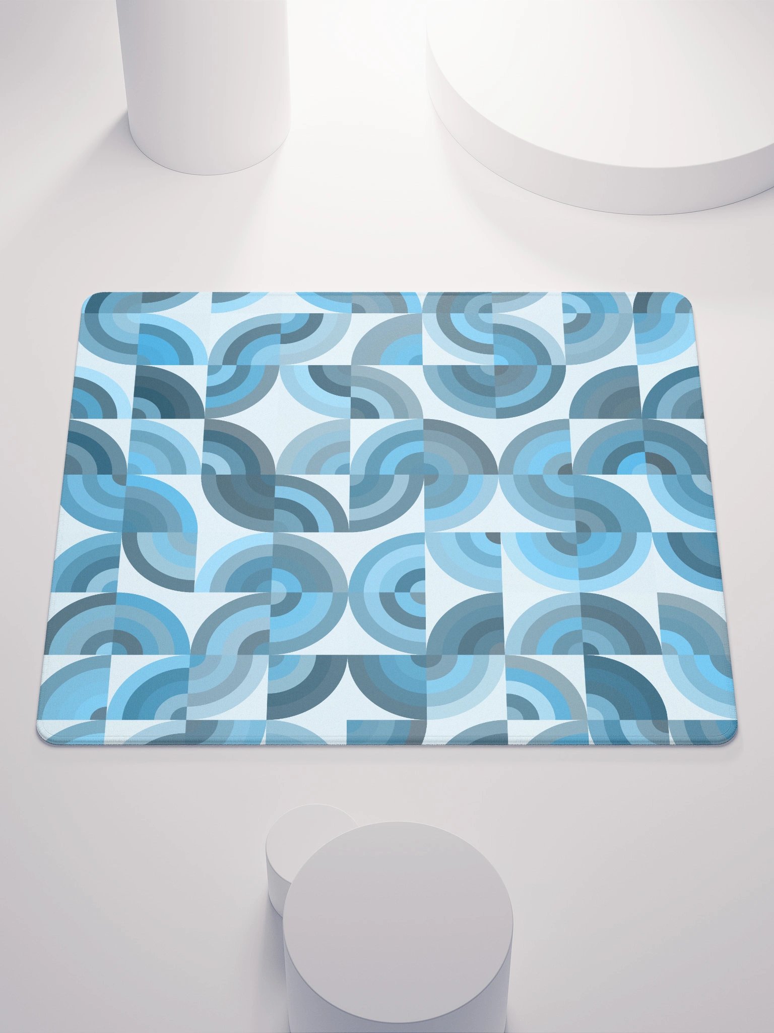 Ethereal Blue Circle Gaming Mouse Pad product image (1)