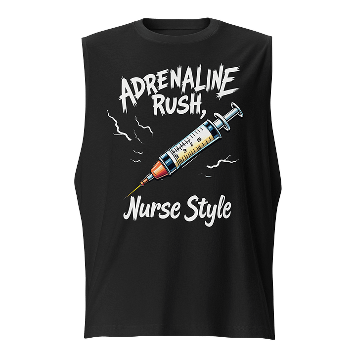 Adrenaline Rush Nurse Style Illustrated Muscle Tank product image (1)