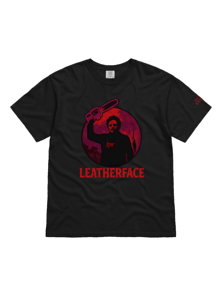 Unholy Hauntings Leatherface Black Tee product image (1)