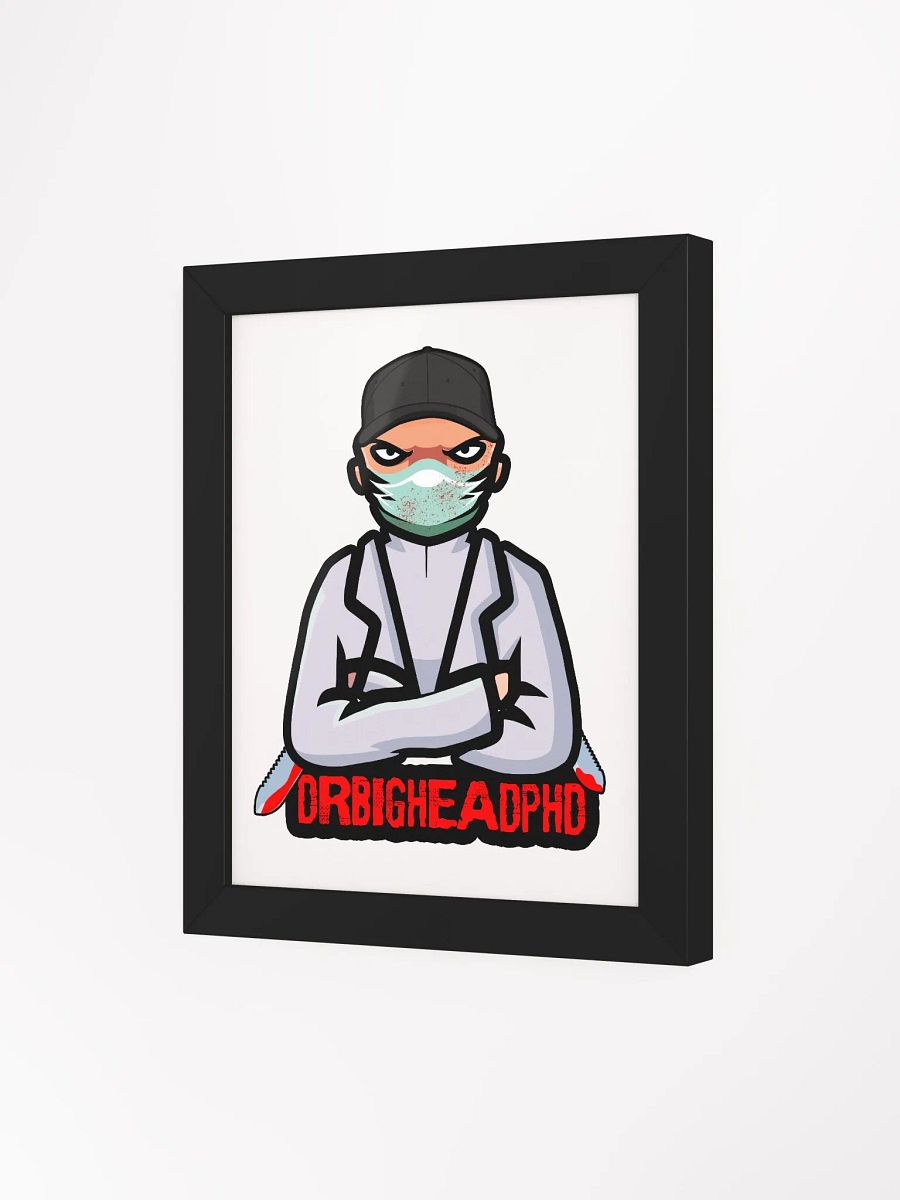 DRBIGHEADPHD Logo Framed Poster product image (33)