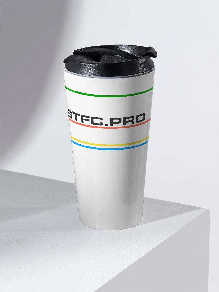 80s inspired STFC.PRO graph lines Travel Mug product image (2)