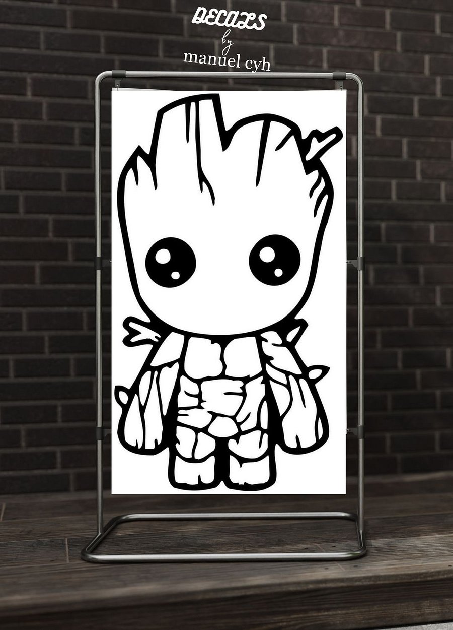 Adorable Baby Groot Decal product image (2)