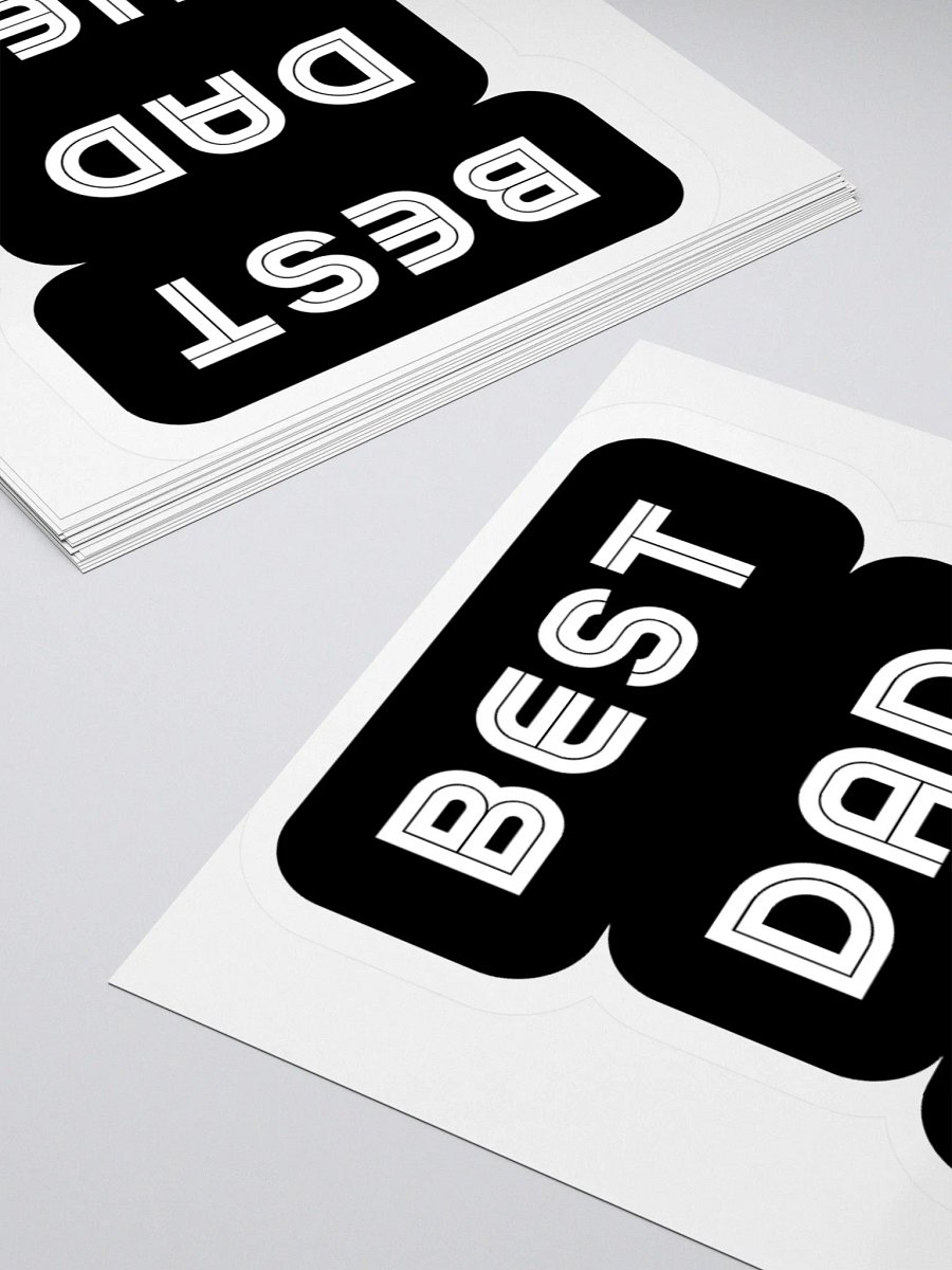 Best Dad Ever Kiss Cut Stickers product image (10)