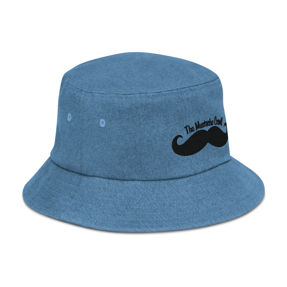 Mustache Crawl Denim Bucket Hat product image (3)