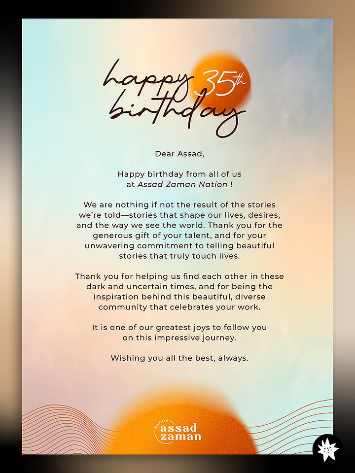 Assad Zaman 35th Birthday - Print product image (2)