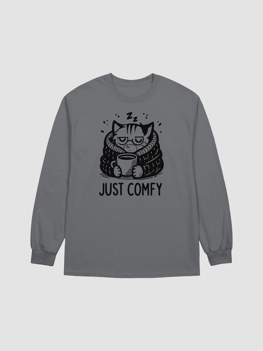 Just Comfy Times Cat || Gildan Ultra Cotton Long Sleeve product image (1)