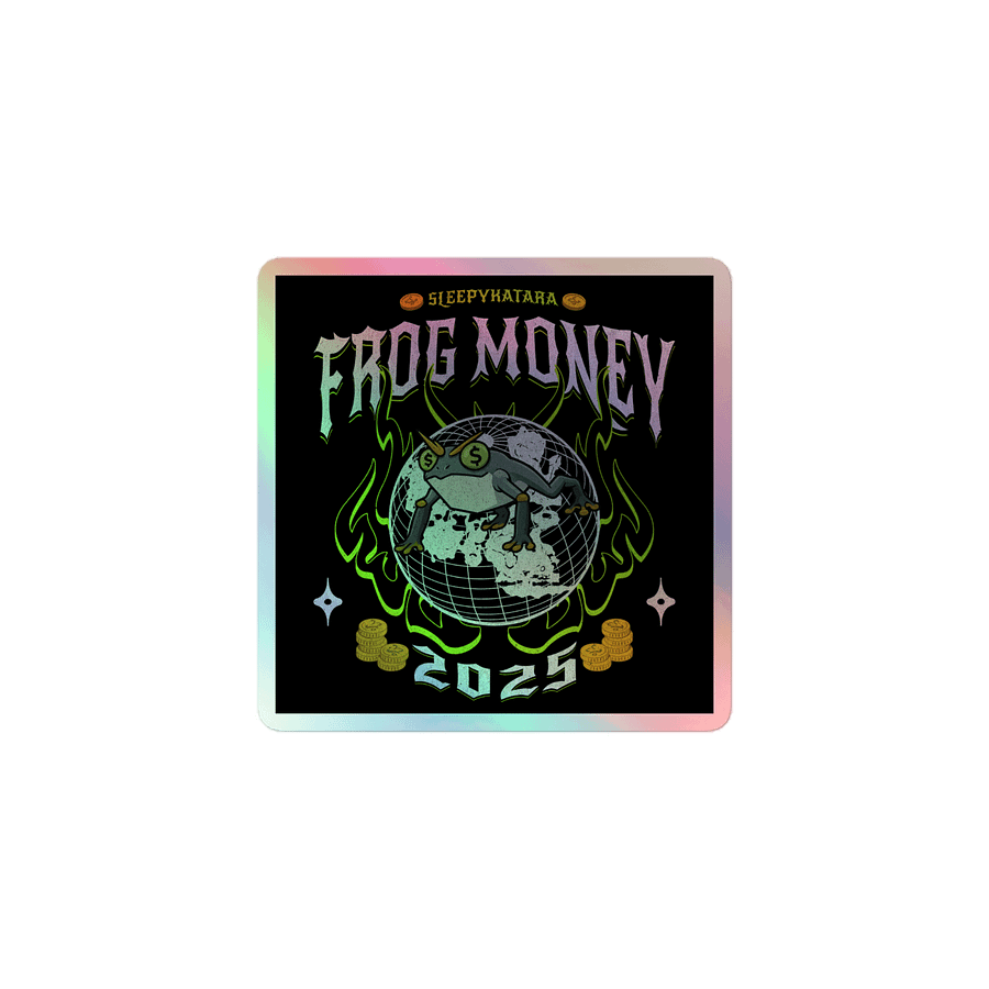 FROGMONEY2025 Holographic Sticker product image (1)