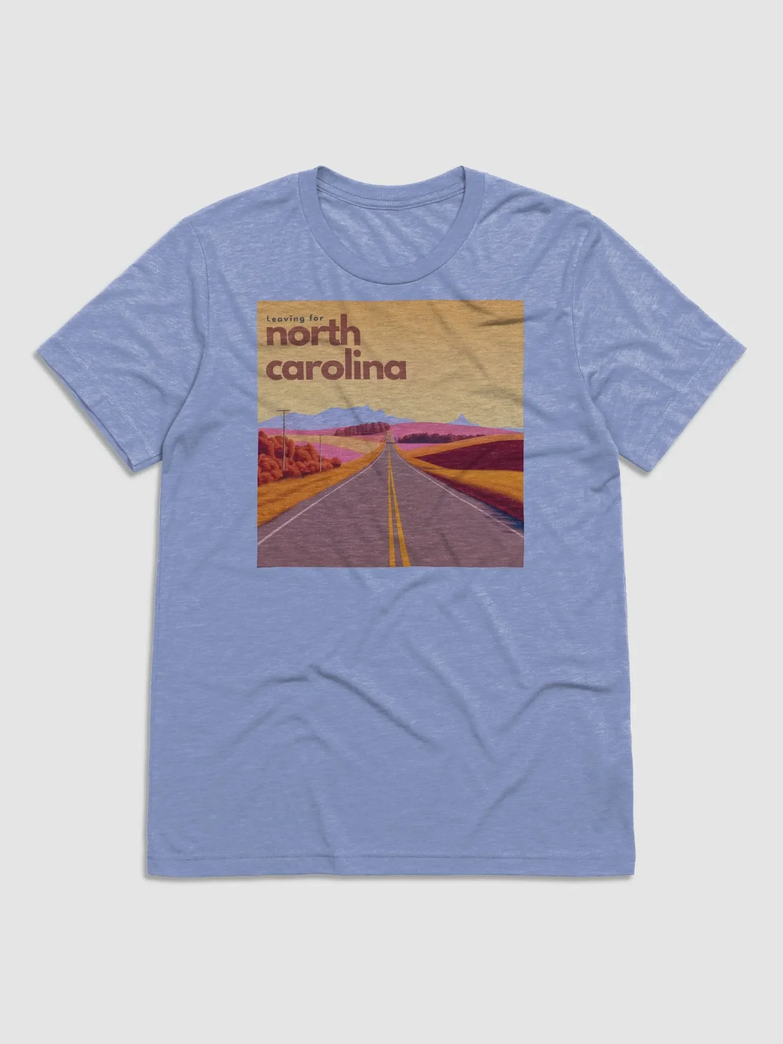 Leaving For NC Triblend Short Sleeve product image (1)