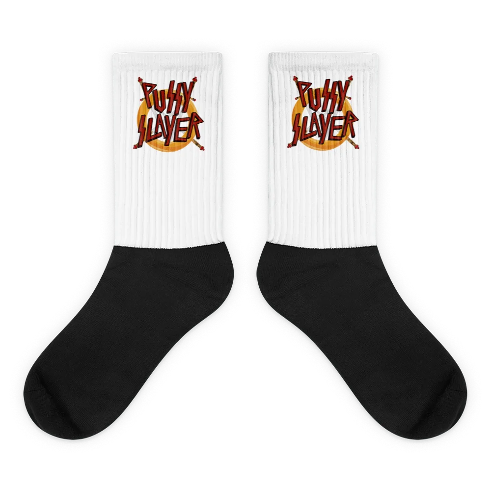 PUSSY SLAYER BLACK FOOT SOCKS product image (1)