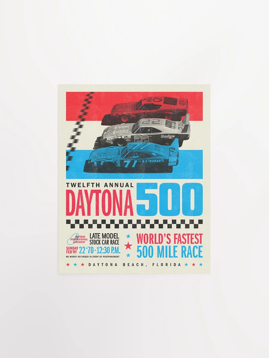 Vintage Daytona 500 Art Print product image (3)