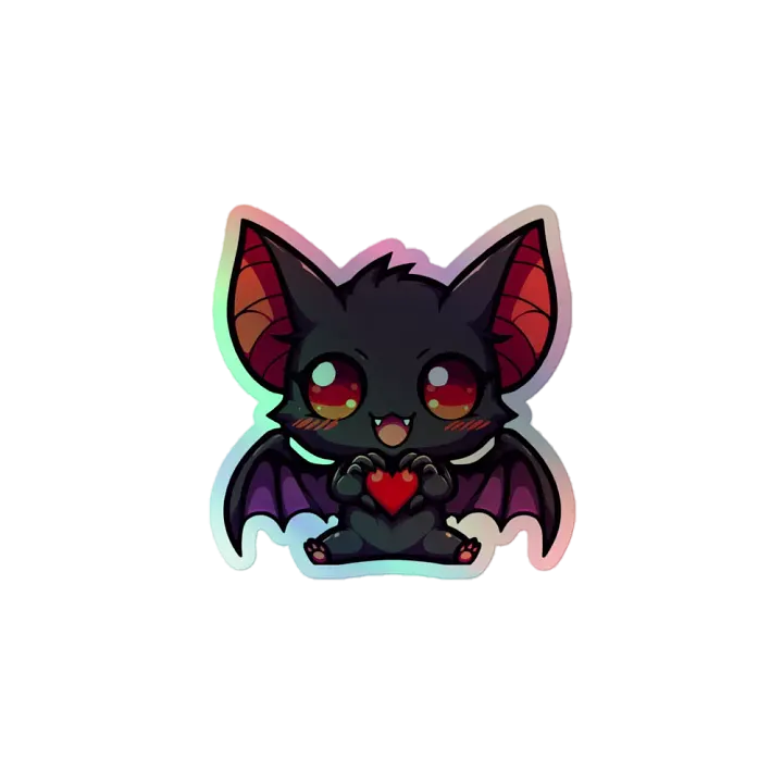 Bat Heart Sticker product image (1)