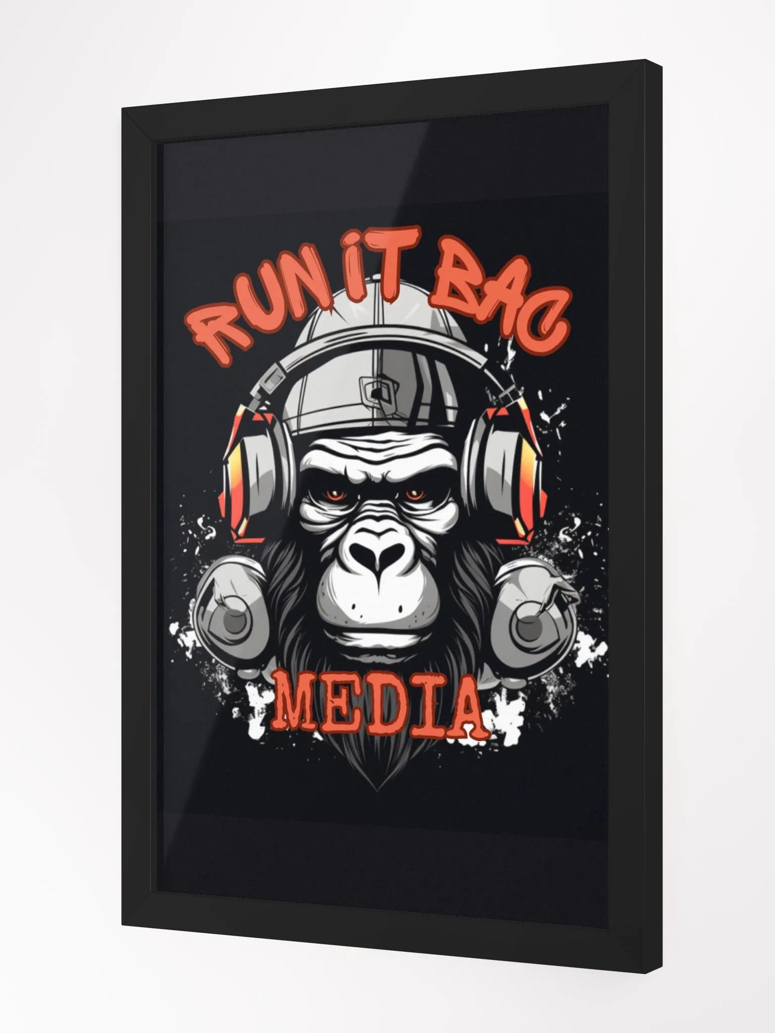 RUN It BAC Media Wall Poster Black product image (2)