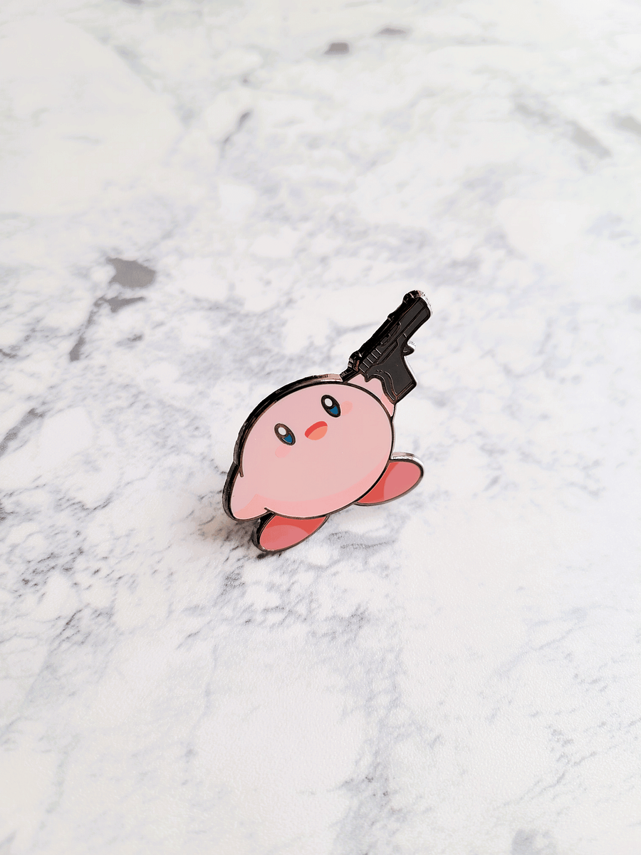 Enamel Pins | Gun Kirby Pin product image (1)