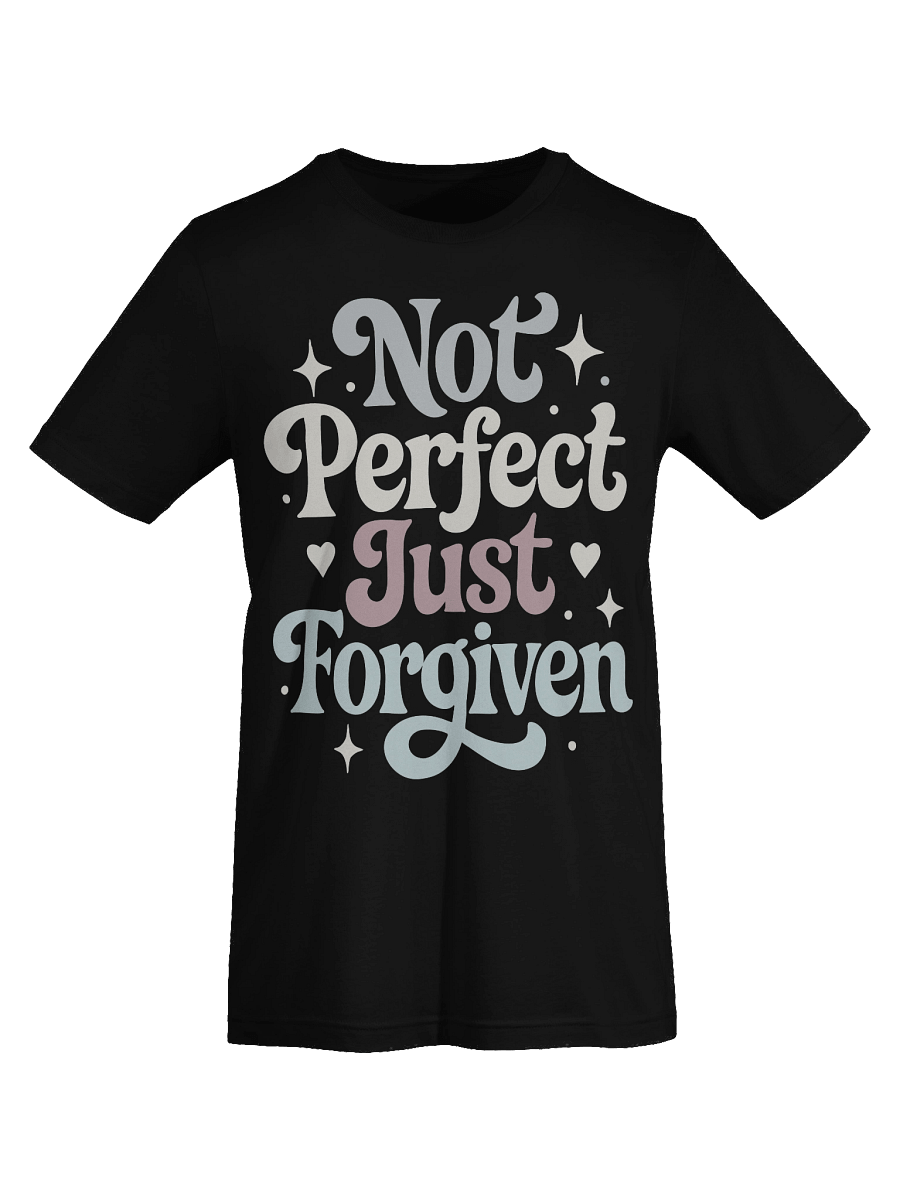 Not Perfect Just Forgiven Retro Christian Super Soft Tee product image (4)