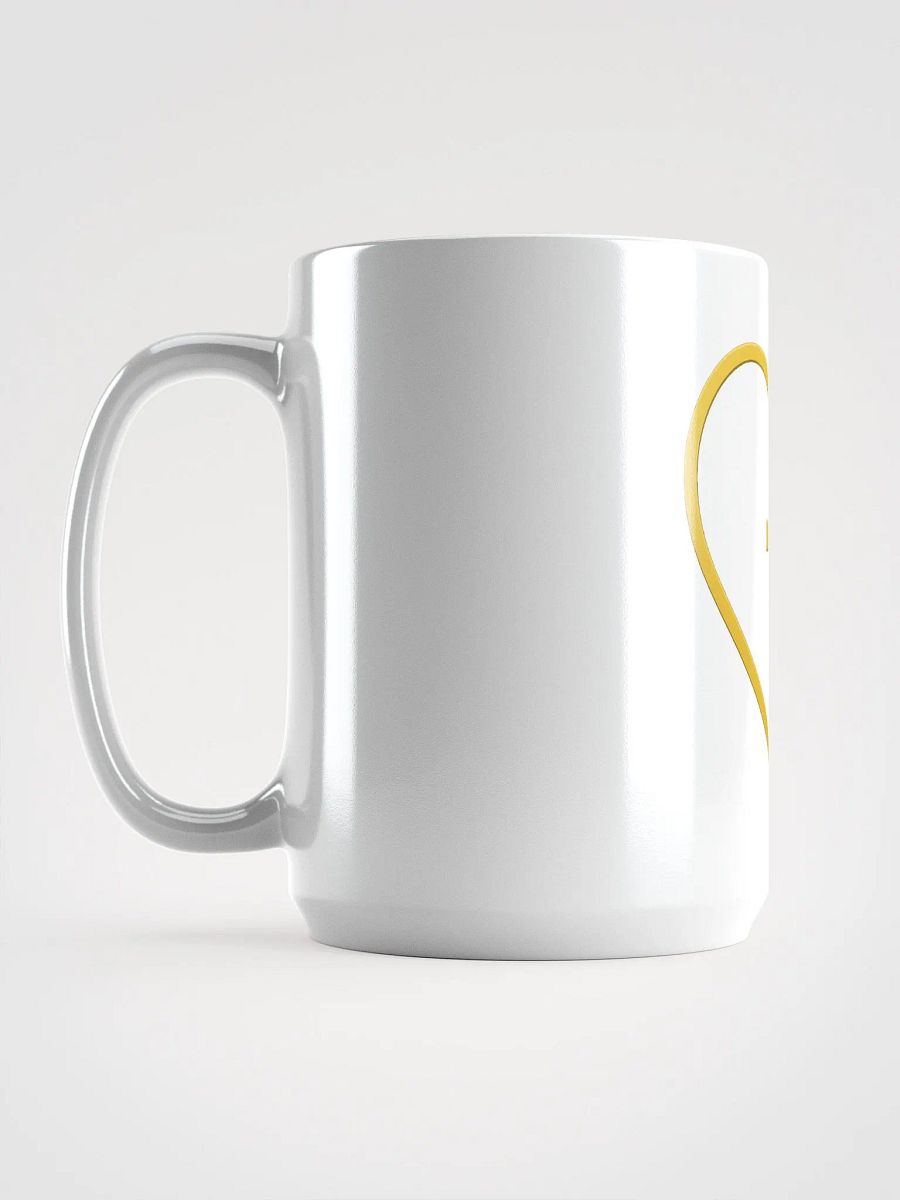 Vivid Heart Cross White Mug product image (6)