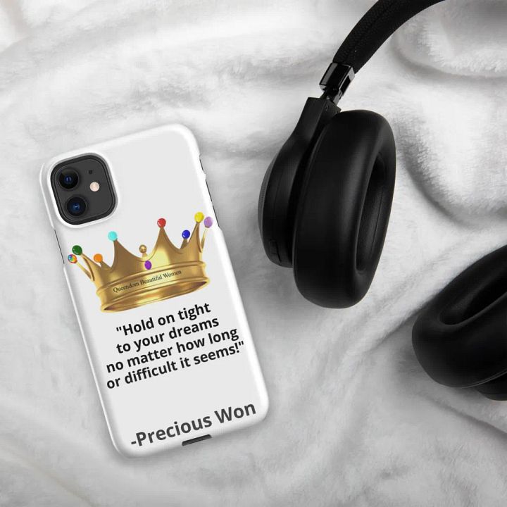 Queendom Beautiful Women iPhone® Snap Case (White/Ammolite Crown) product image (2)
