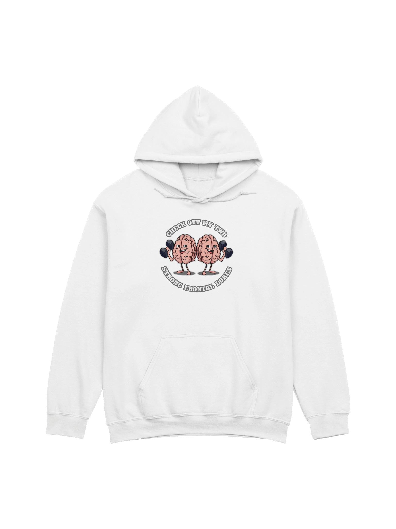 Check Out My Two Strong Frontal Lobes - Hoodie product image (2)