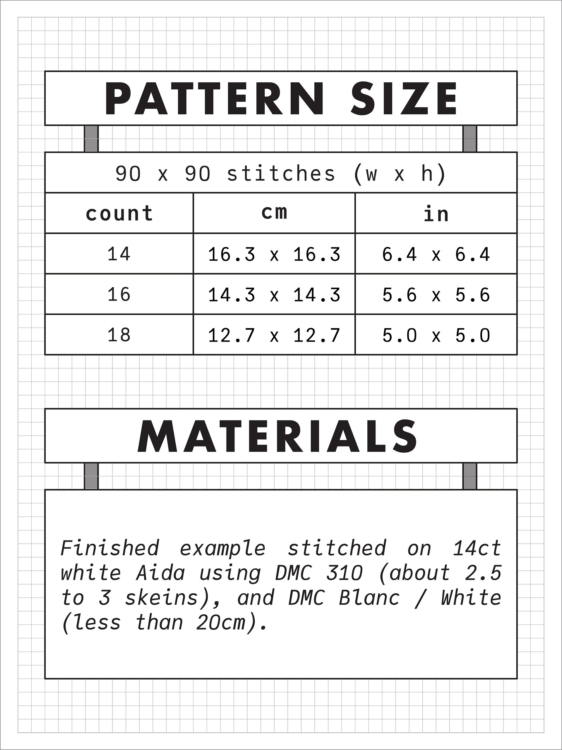 Lumbar Puncture • Blackwork Cross Stitch Pattern • PDF Digital Download product image (4)