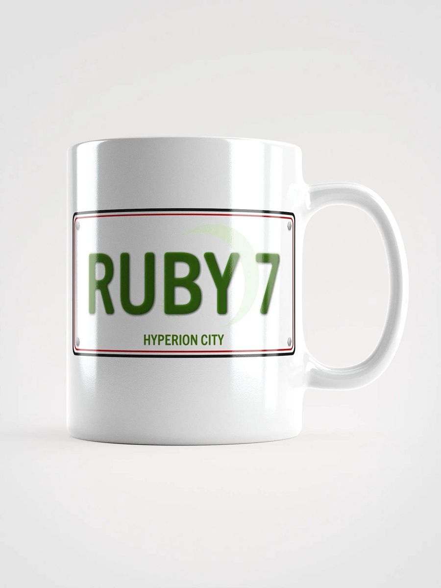 Ruby 7 License Plate Mug product image (3)
